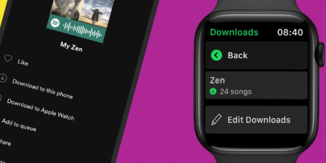 apple watch spotify download